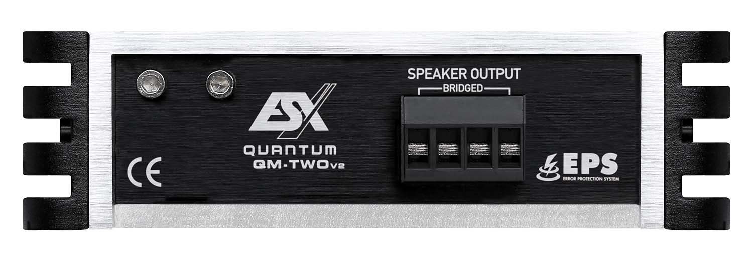 ESX QM-TWO V2 QUANTUM 2-Kanal Class D Mini Digital Verstärker Verstärker (Anzahl Kanäle: 2-Kanal)
