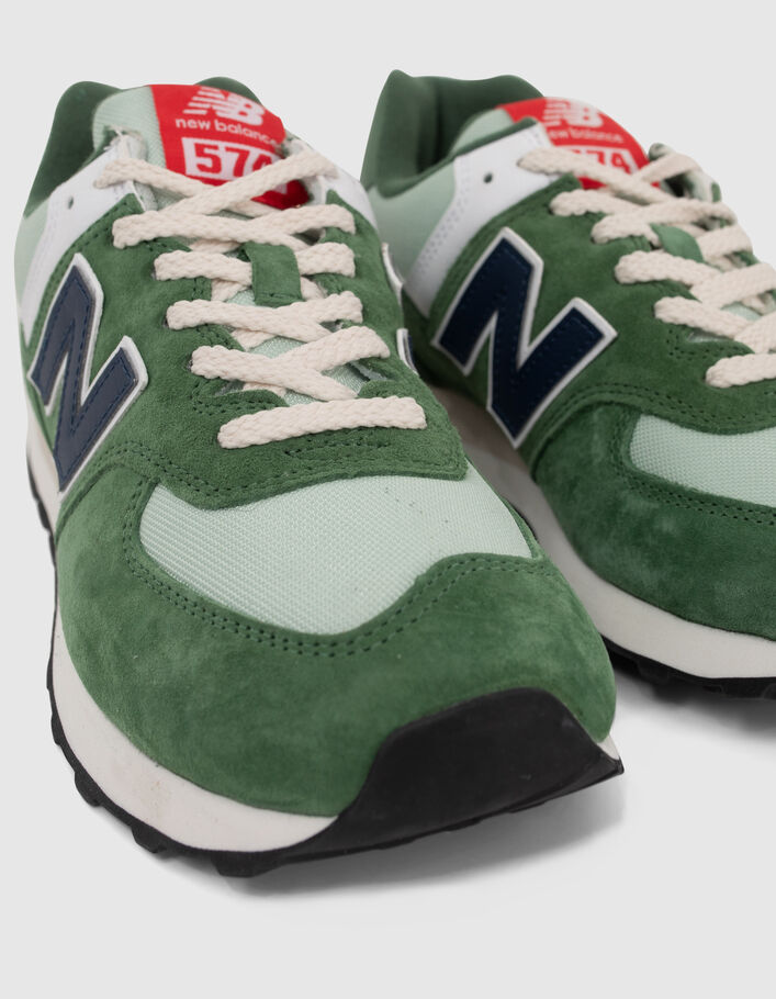 Sneakers basses vertes NEW BALANCE 574 Homme