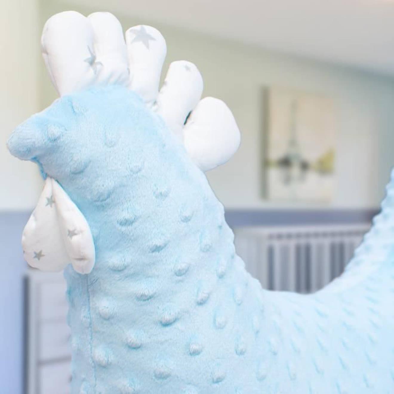 Coussin de maternité Poule, Stella Bleu 50 x 40 cm bleu