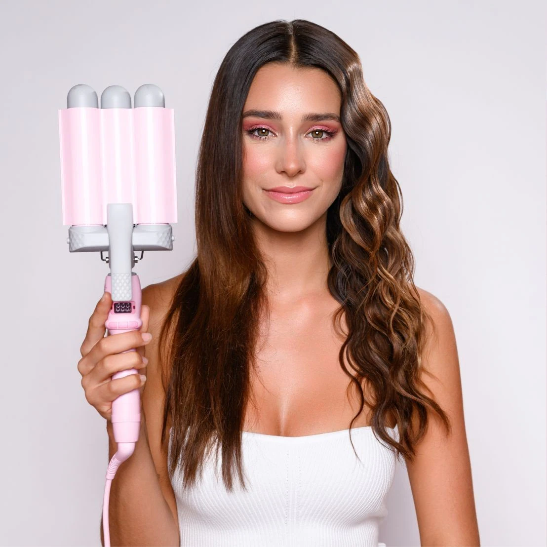 Fer à onduler professionnel Mermade Hair 32 mm - Rose