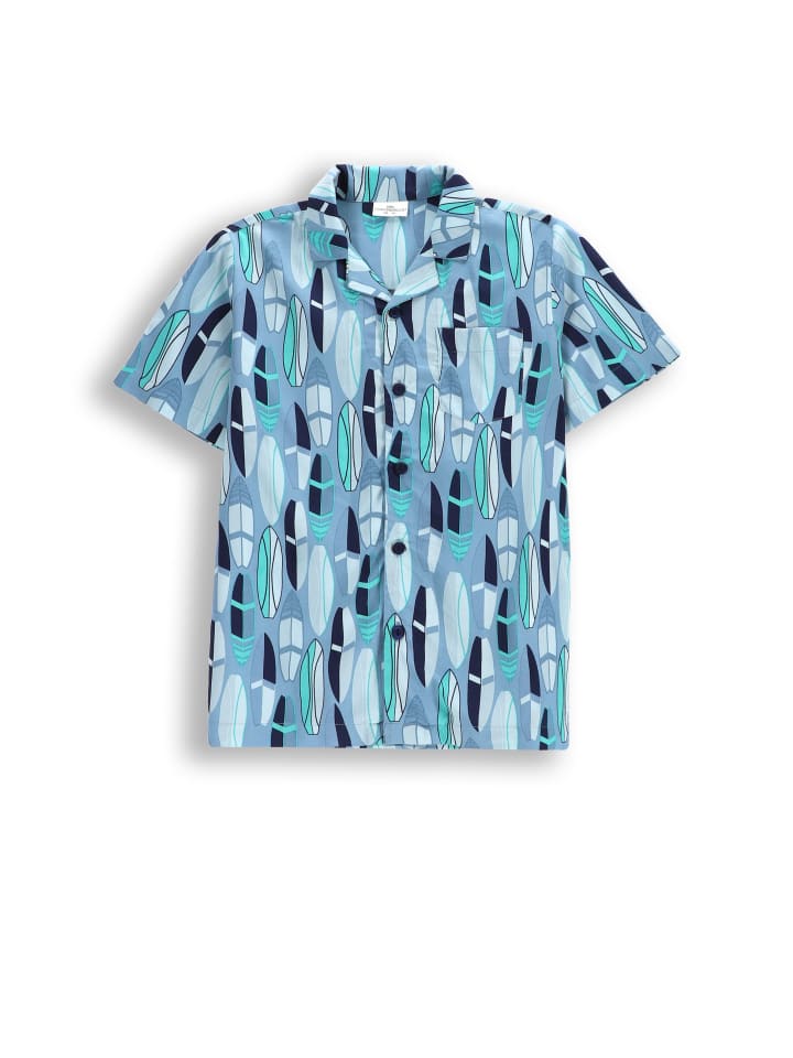 Coccodrillo Kurzarmhemd in blau günstig kaufen