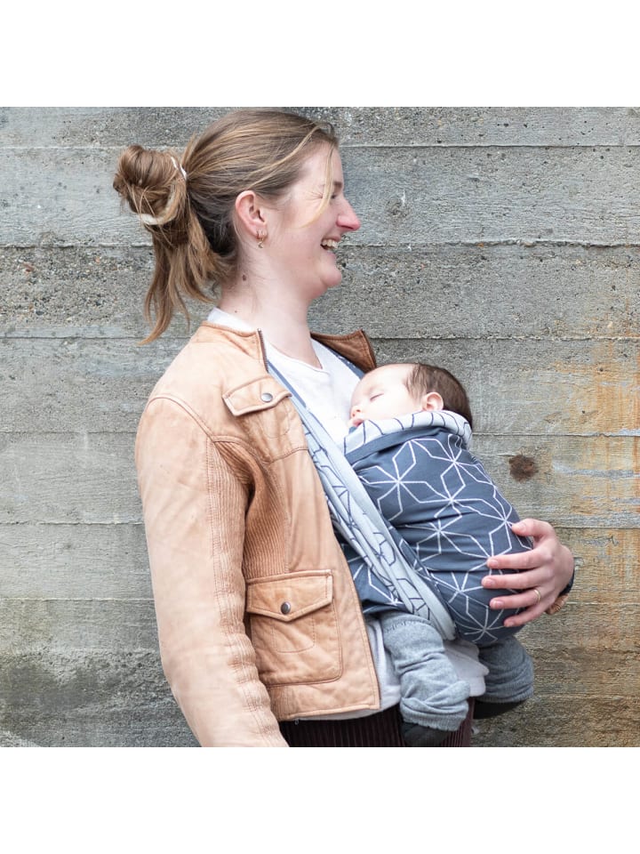 Hoppediz Babytragetuch Gewebtes Tragetuch kbA in Malmö denim günstig kaufen 5,40 x 0,70 m