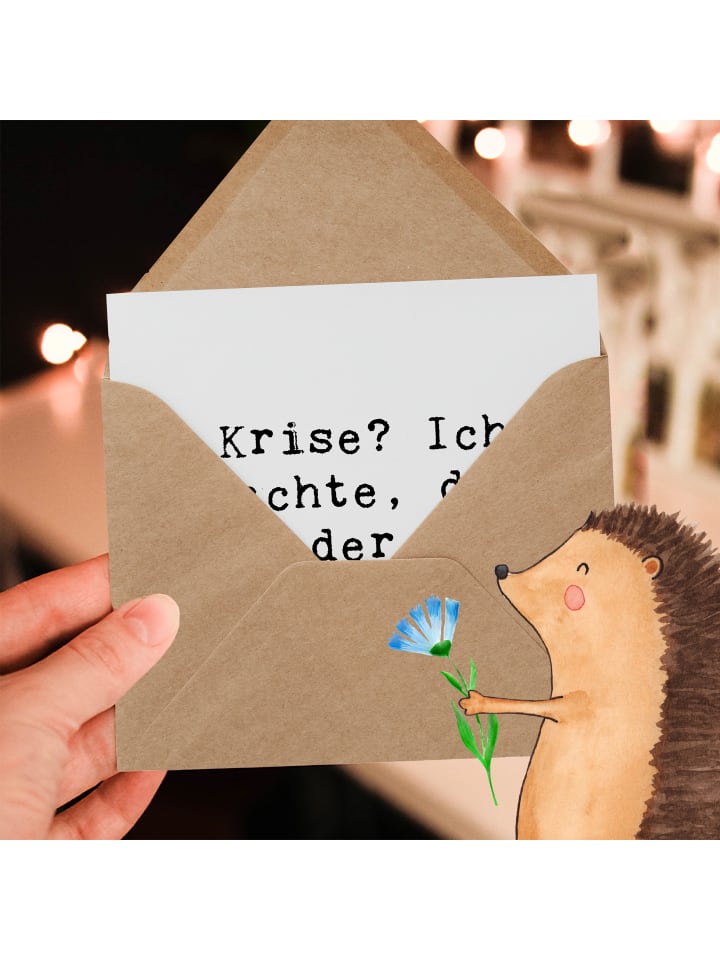 Mr. & Mrs. Panda Deluxe Karte Spruch Gelassenheit in Krisen mit ... in Weiß günstig kaufen onesize
