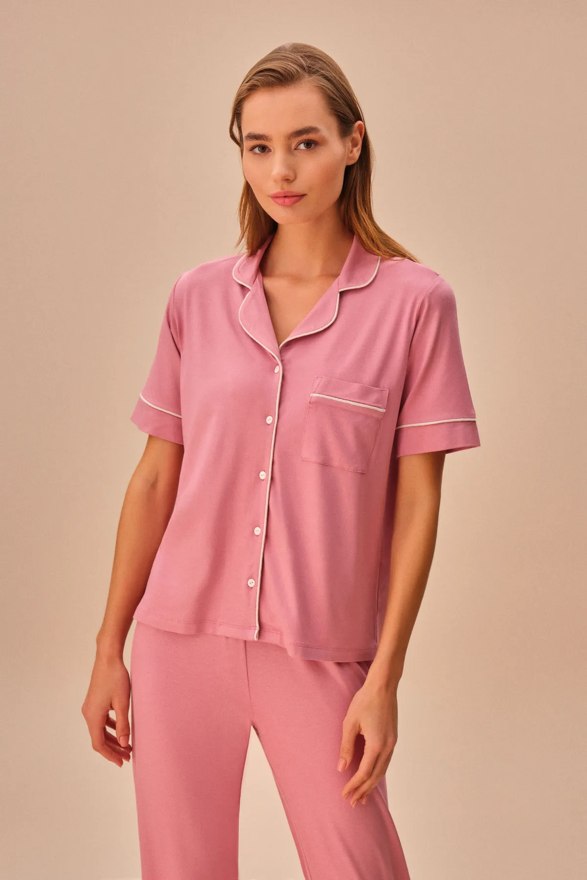 SUWEN  Misty Maskulines Pyjama-Set