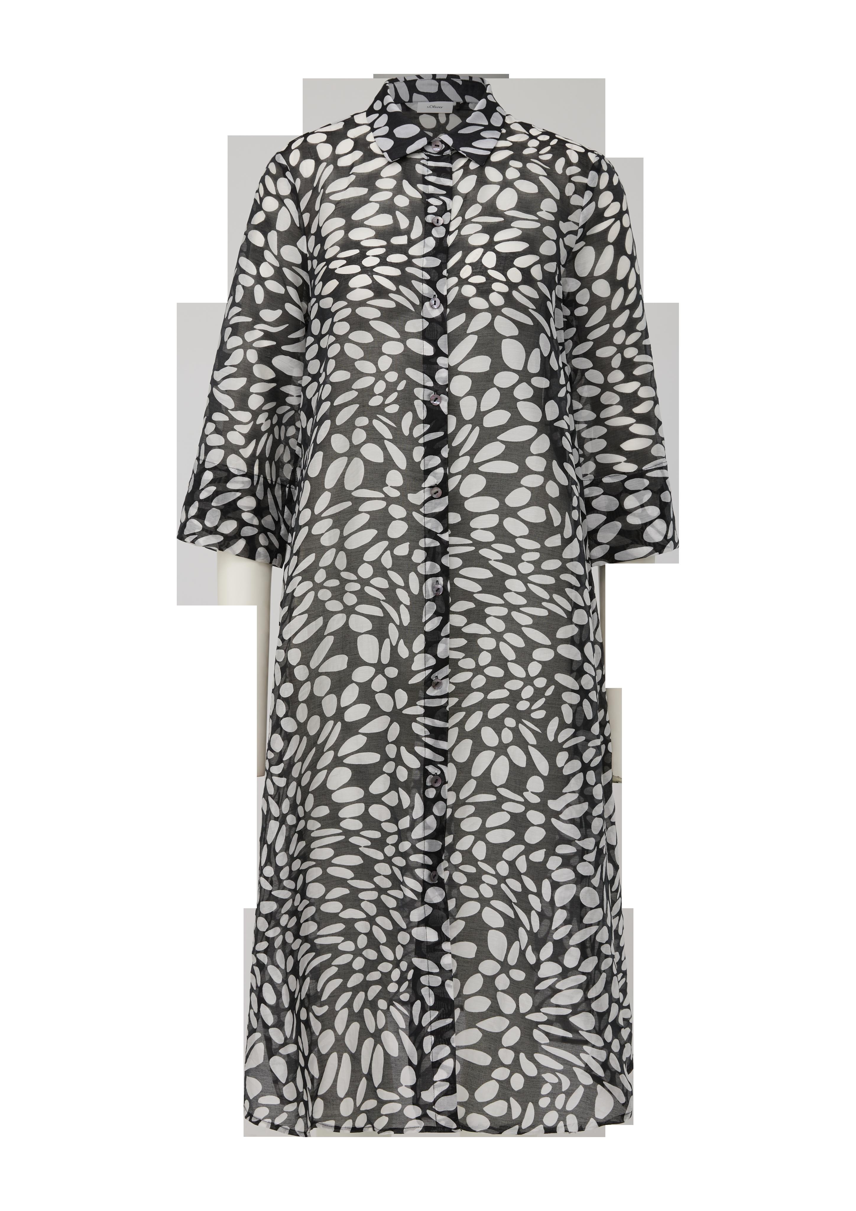 Lange Bluse aus Lyocellmix  2131805-99A0