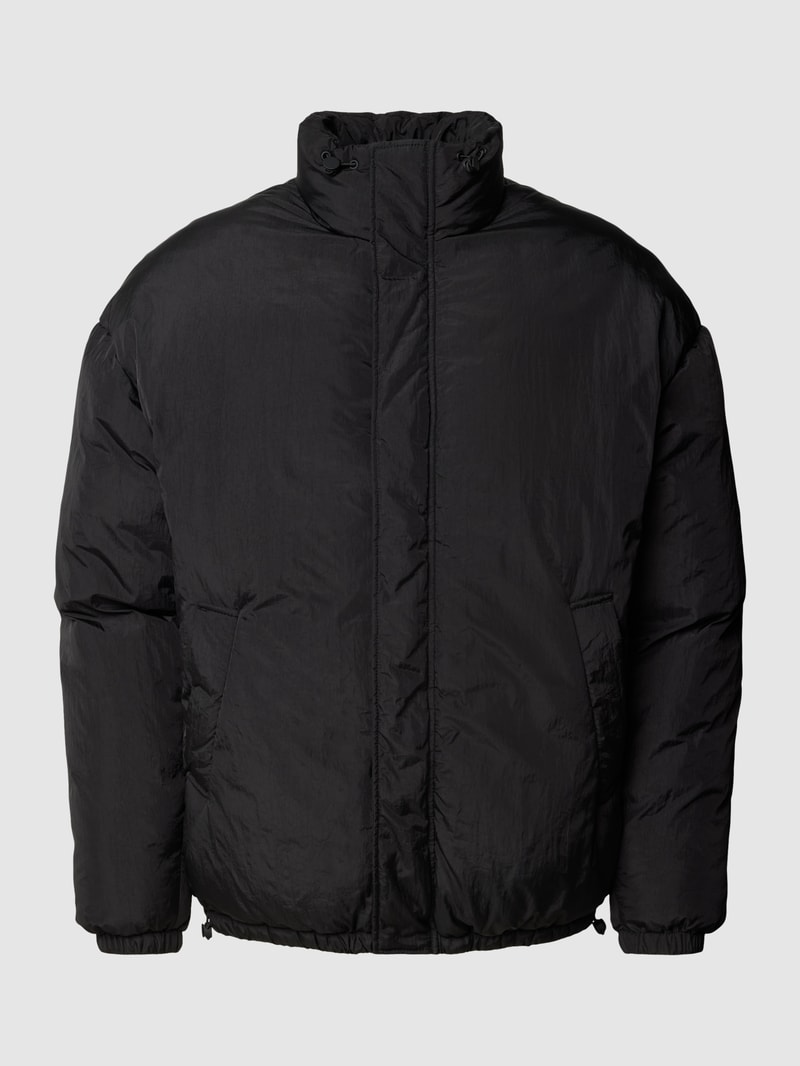 Jacke mit Stehkragen in schwarz