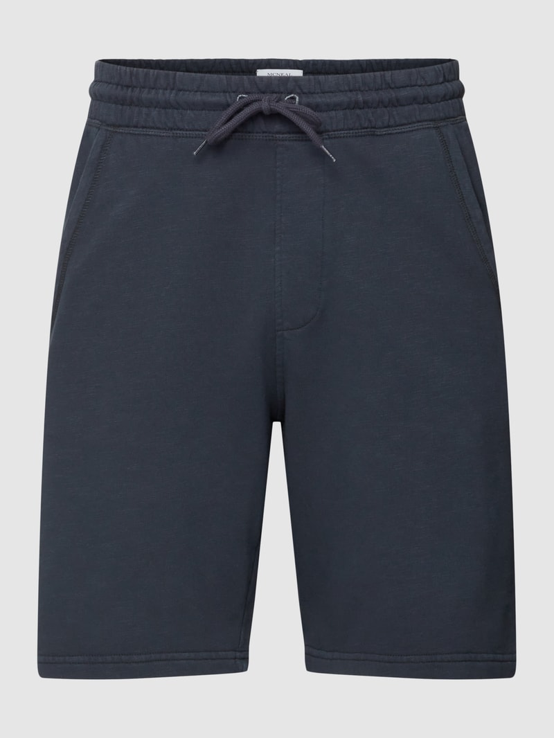 Shorts mit seitlichen Eingrifftaschen in dunkelblau