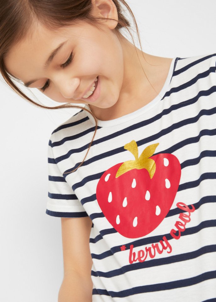 Mädchen T-Shirt (2er Pack) aus Bio-Baumwolle