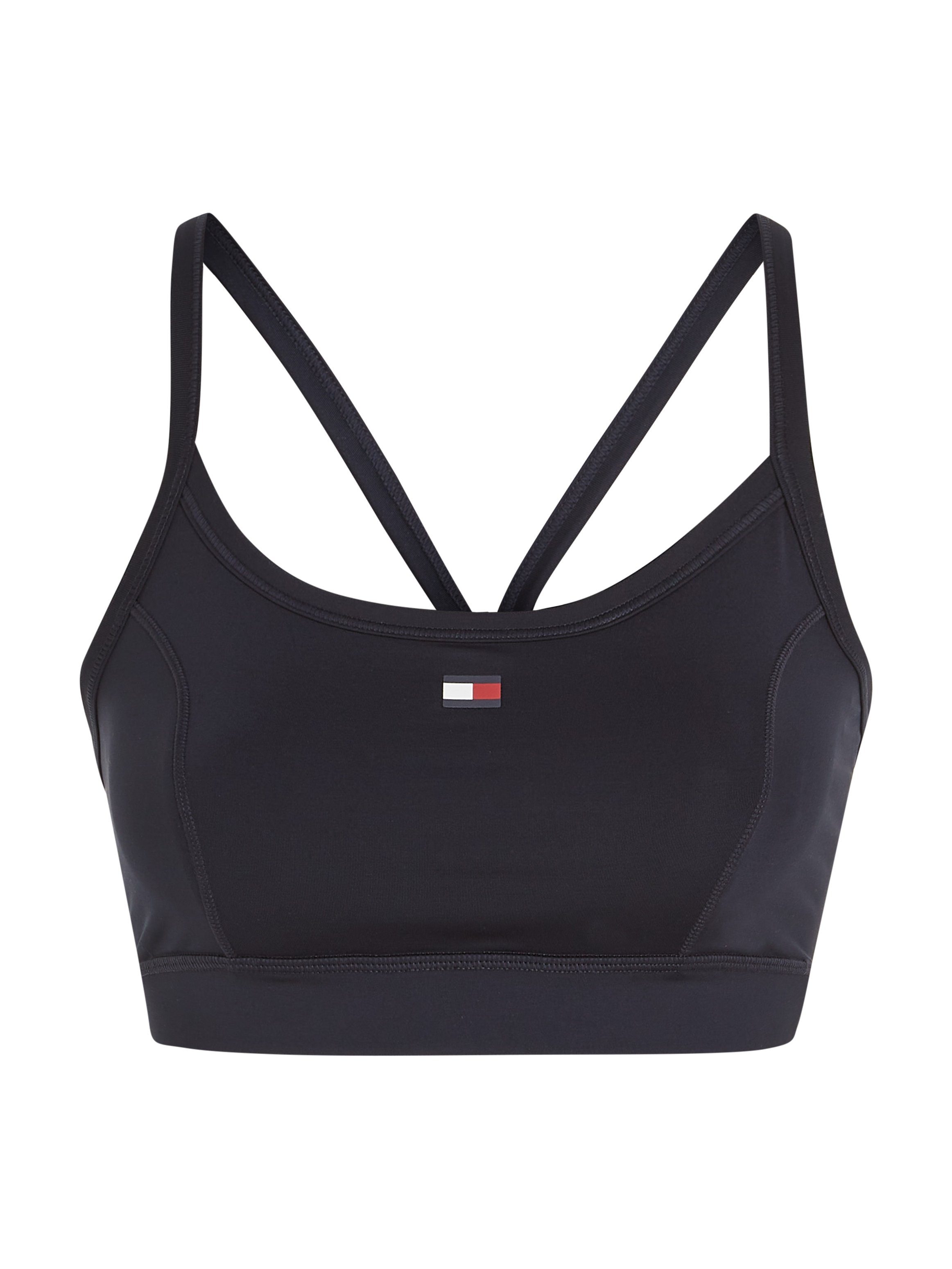 Tommy Hilfiger Sport Sport-Bustier ESSENTIALS FLAG LOW INT BRA mit Trägern für leichten Halt
