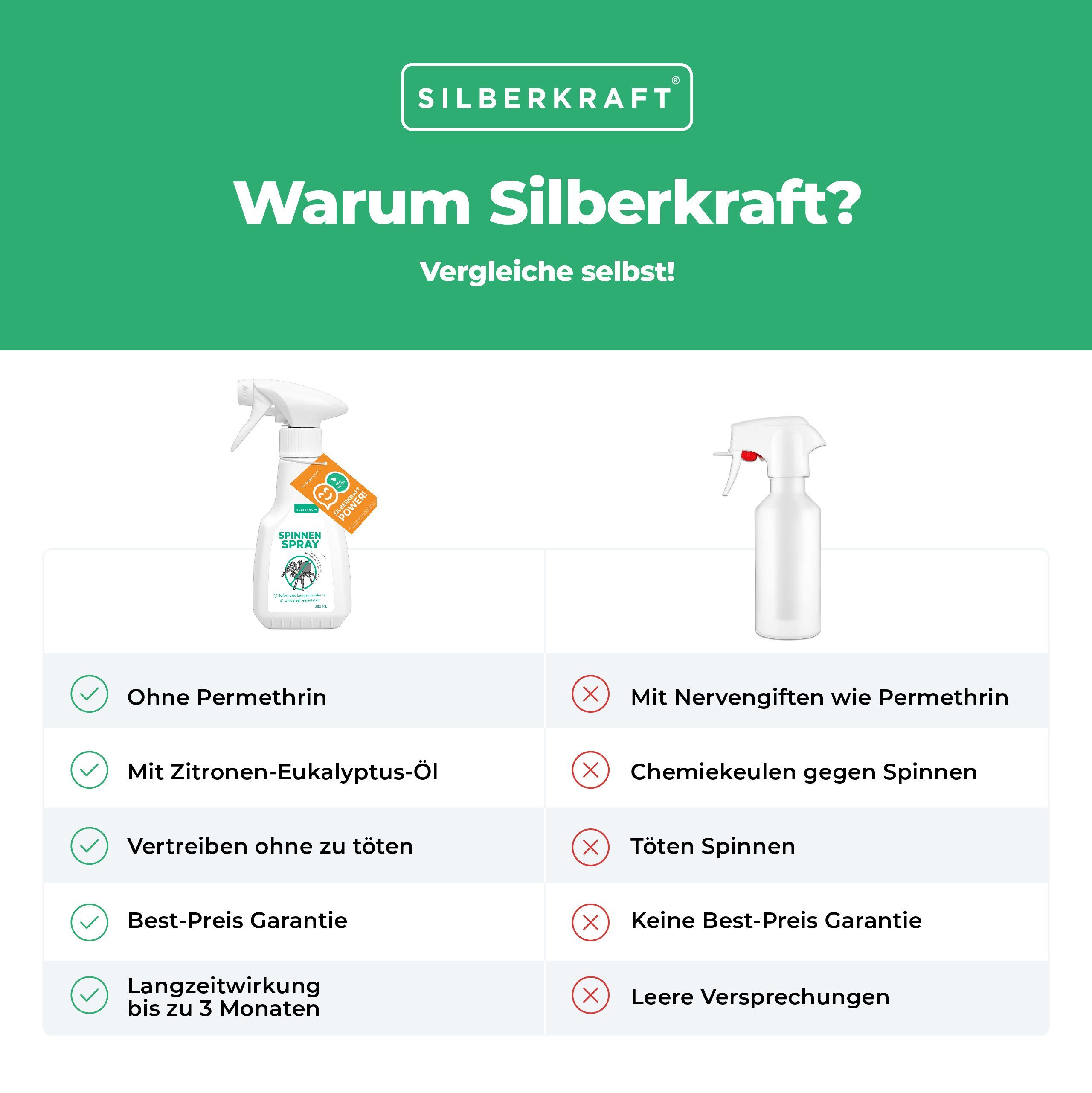 Silberkraft Insektenspray Spinnenspray, 250 ml, 1-St.