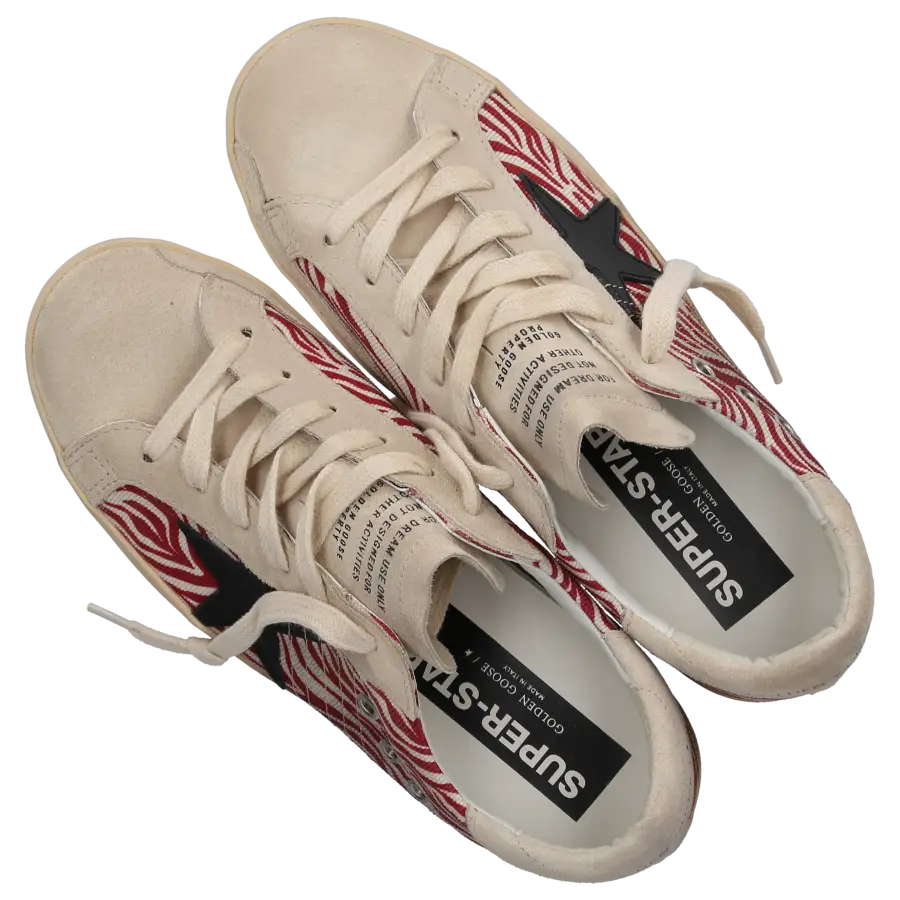 Golden Goose - Damenschuhe SUPER-STAR CLASSIC Veloursleder Canvas - beige