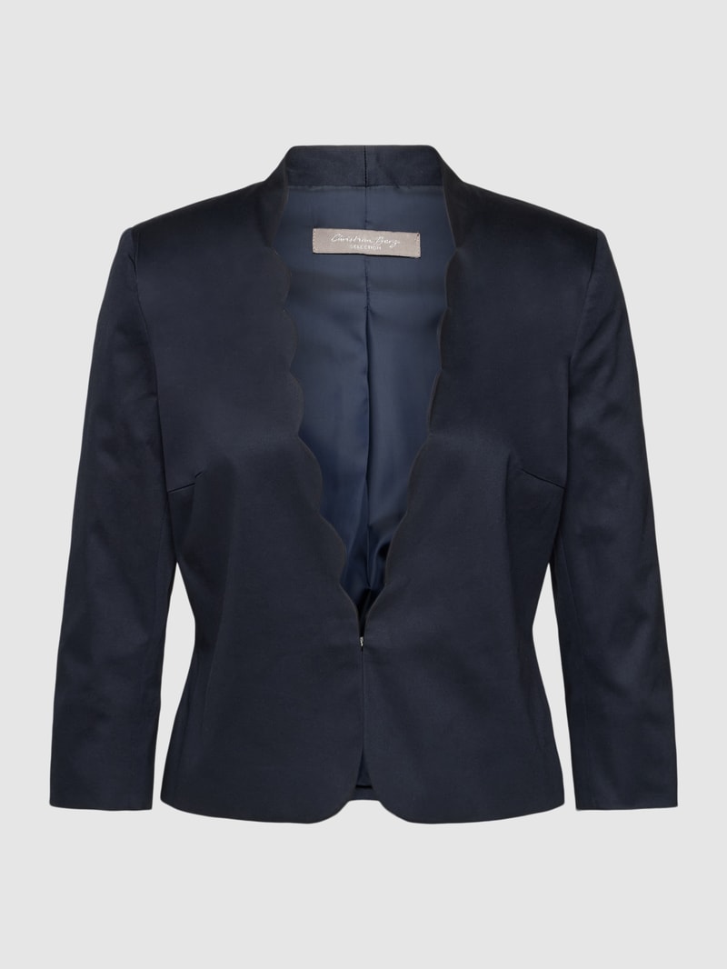 Regular Fit Blazer mit Teilungsnähten in marineblau