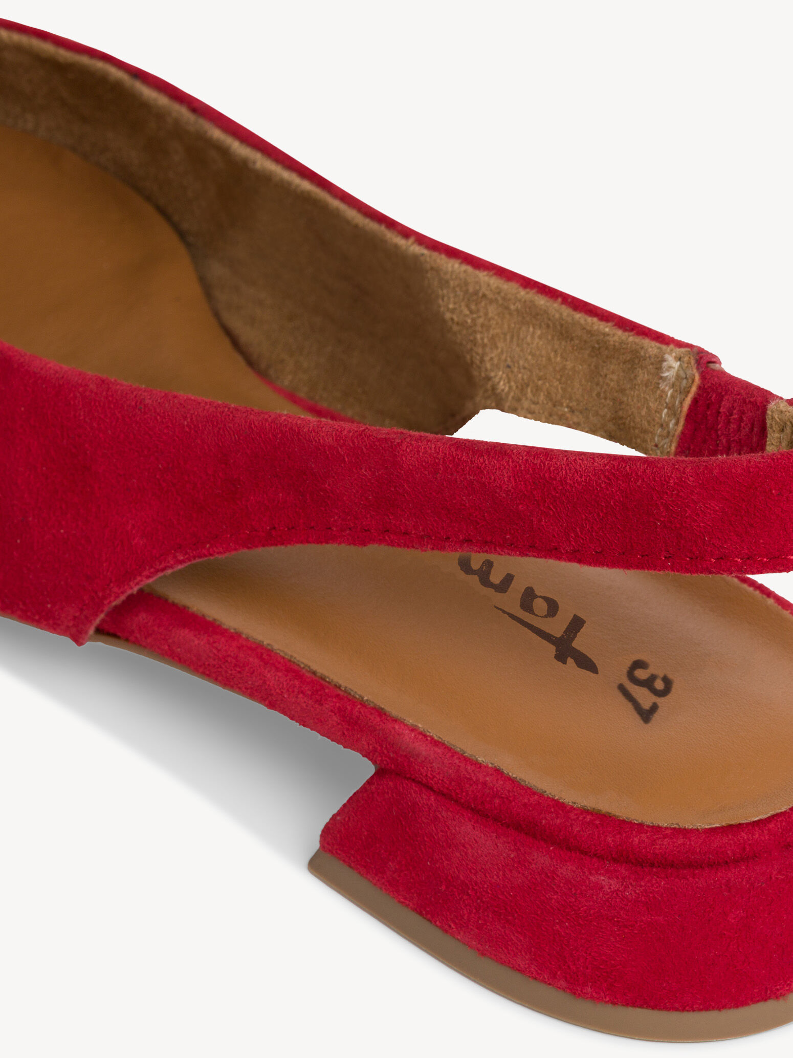 Escarpin en cuir - rouge