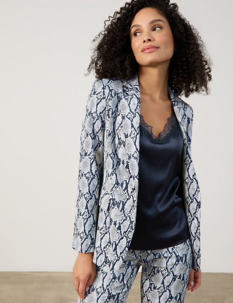 Modischer Blazer mit Schlangendessin