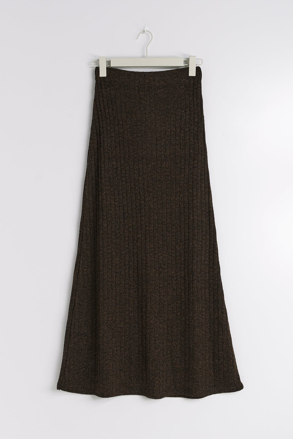 Rib maxi skirt