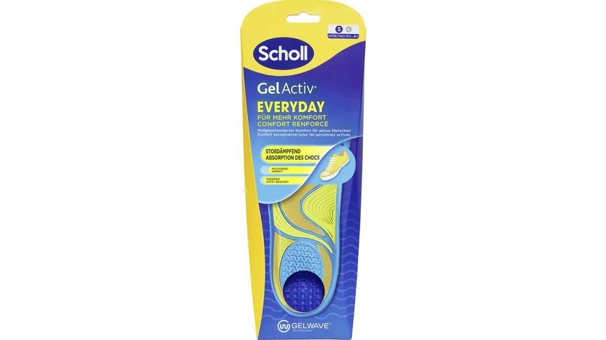 Scholl GelActiv Einlegesohlen EVERYDAY Größe S 35,5-40,5