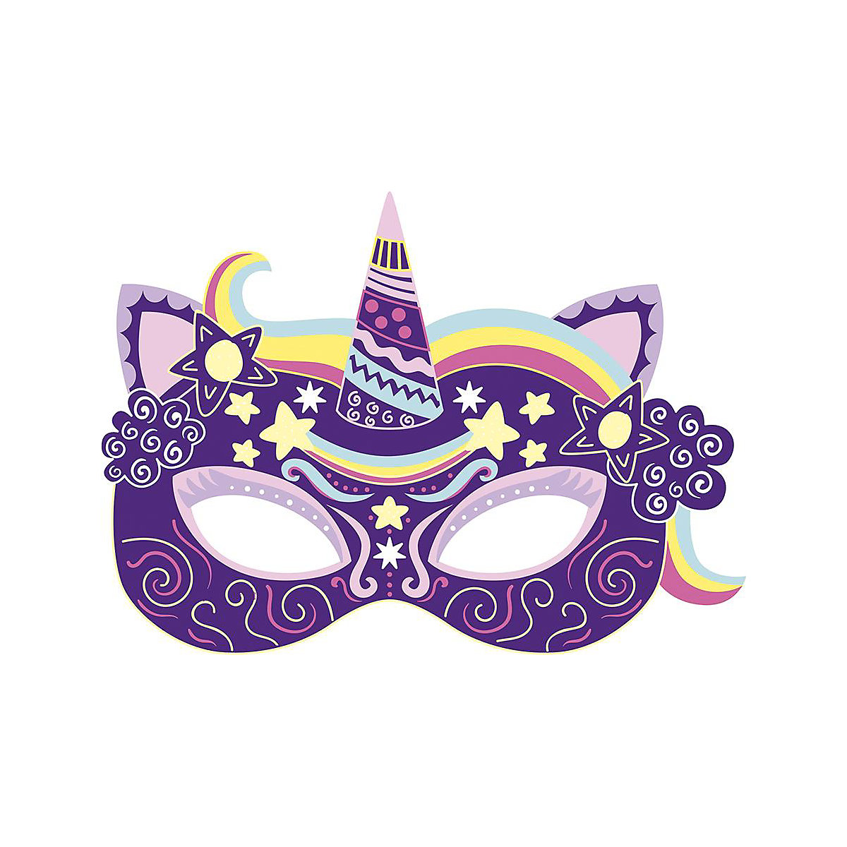 Kreativ-Set Kratzbilder Partymasken