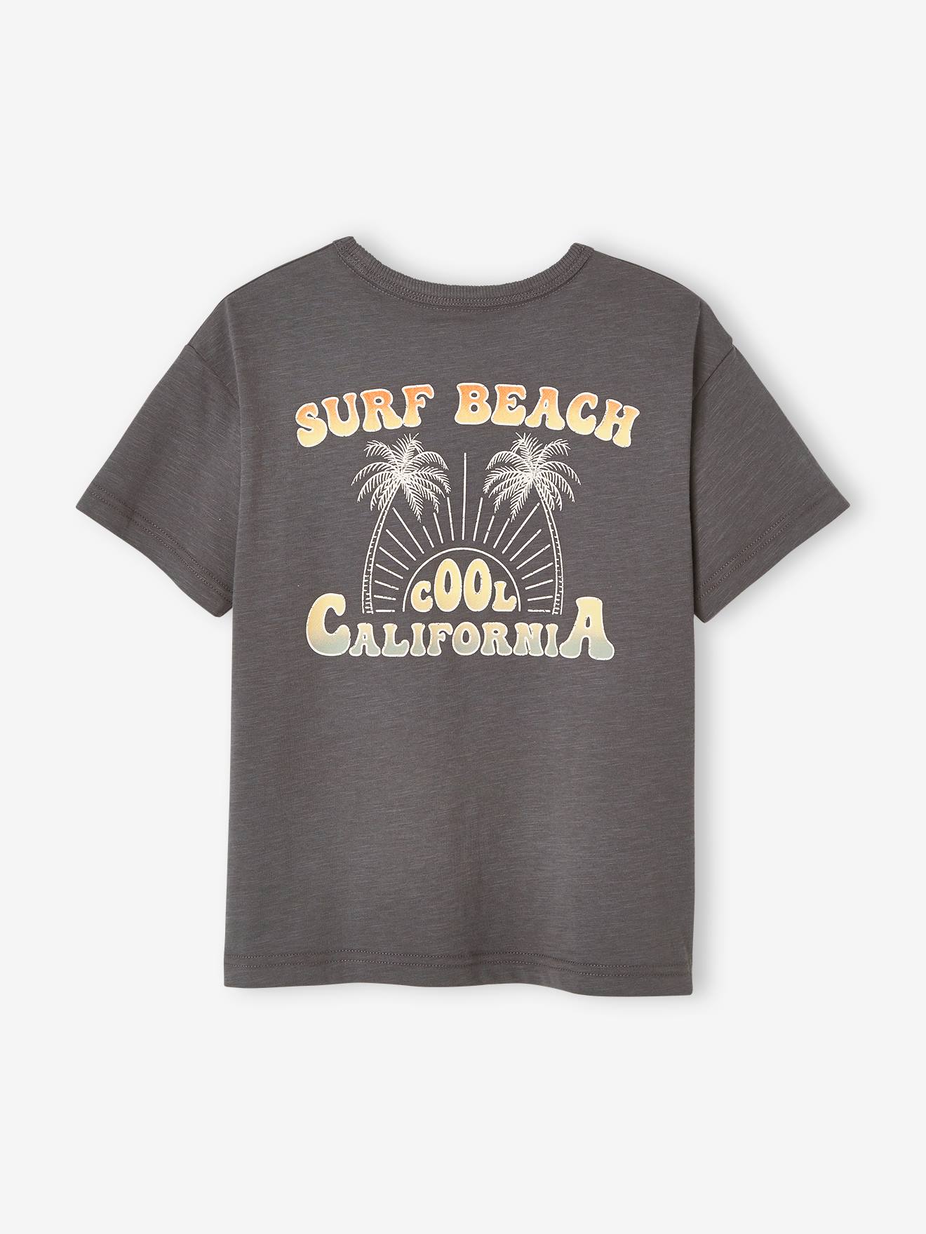 Vertbaudet Jungen T-Shirt, Print hinten - senfgelb