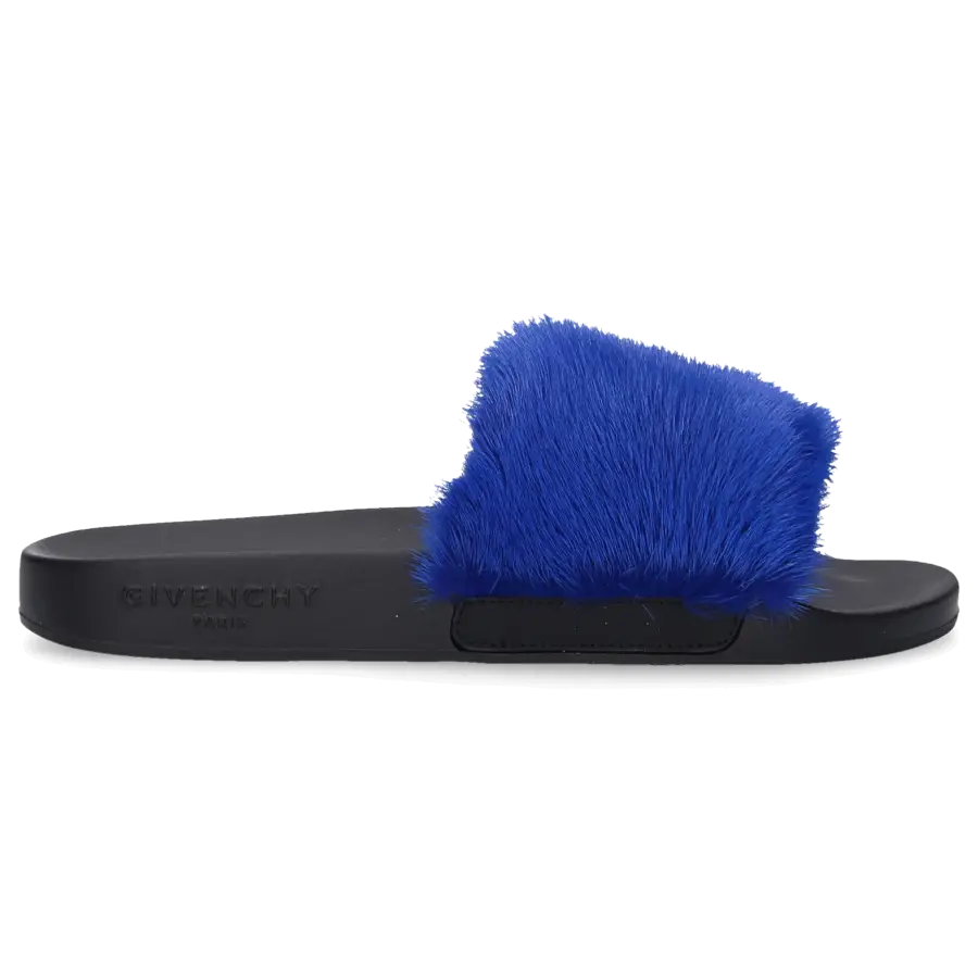 Givenchy - Pantoletten PARIS Kautschuk Nerz - blau