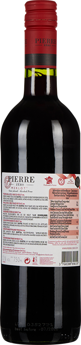 Pierre Chavin Merlot Pierre Zéro entalkoholisiert