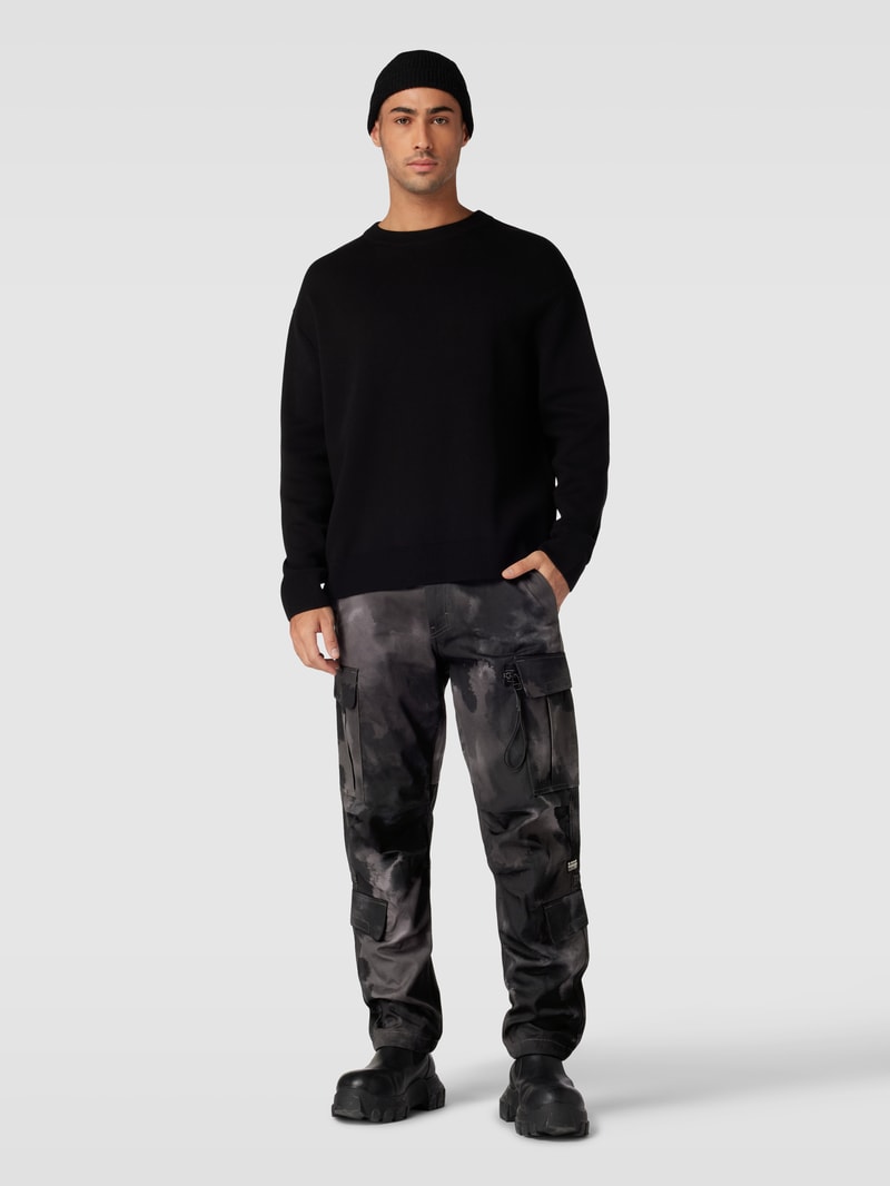 Cargohose mit Cargotaschen in schwarz