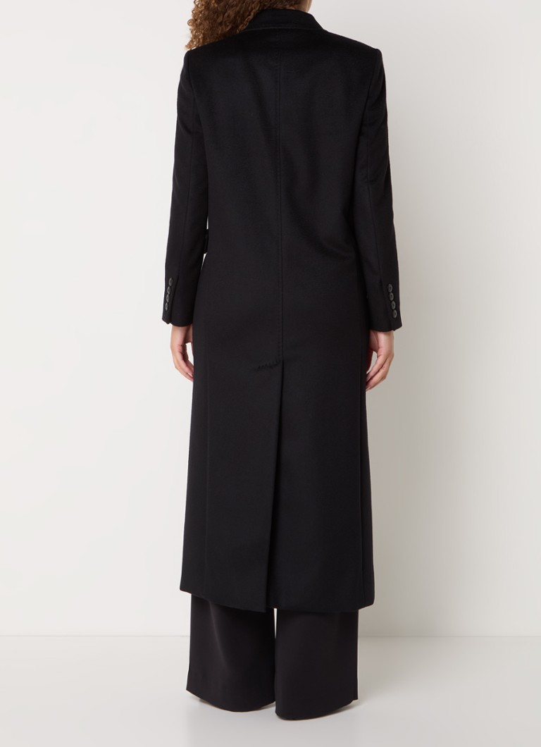 Cappotto doppiopetto MaxMara Abile in lana vergine con tasche a patta