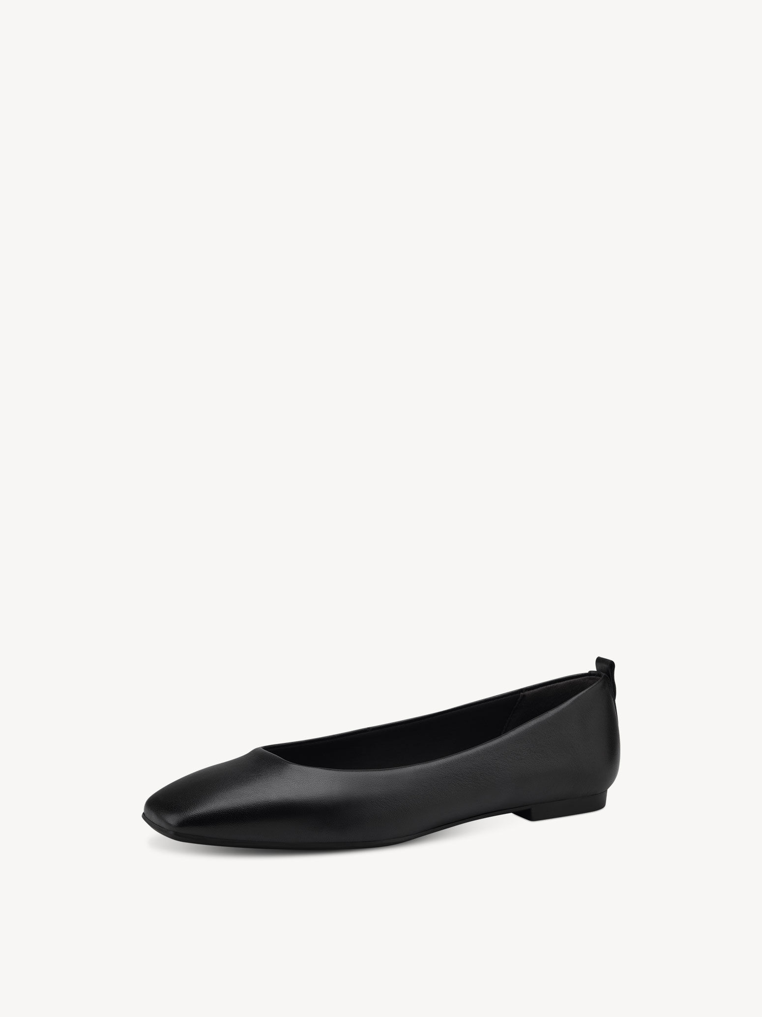 Ballerine en cuir - noir