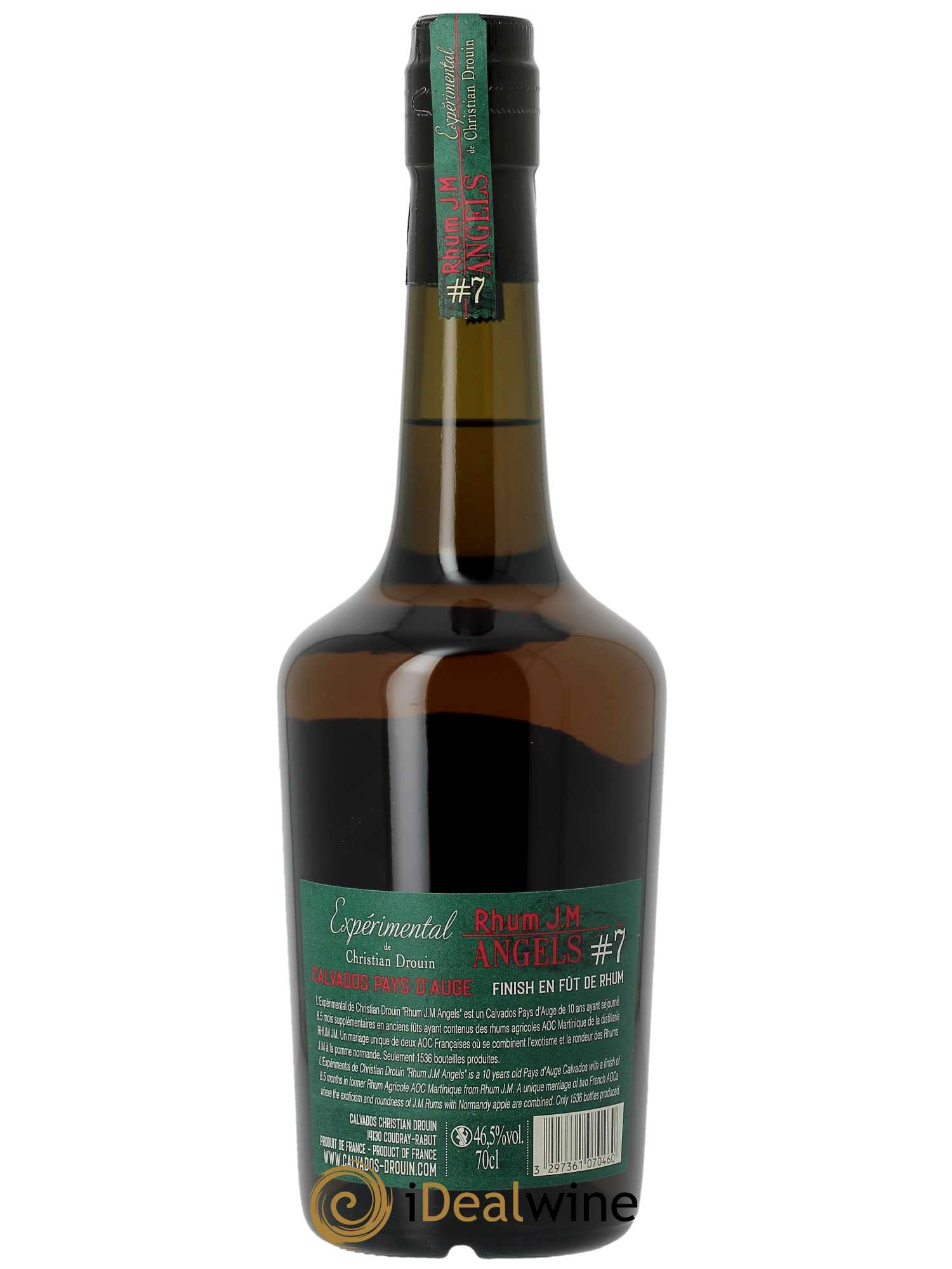 Rhum Christian Drouin JM Angels   - Lot de 1 Bouteille