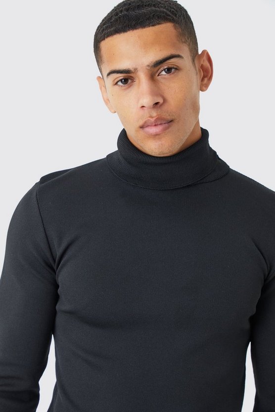 Muscle-Fit Rollkragenpullover
