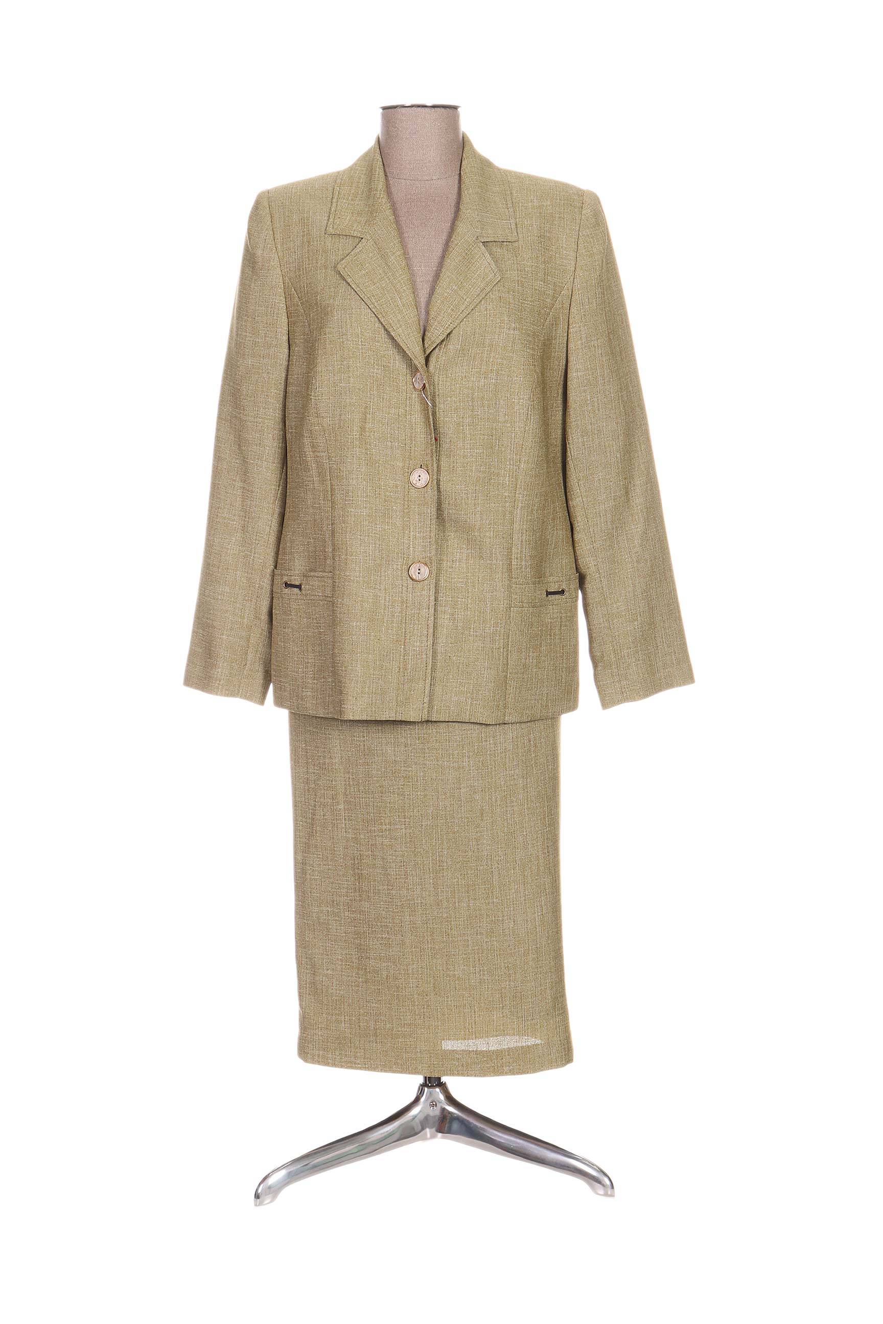 C S Creations Jupe Veste Femme couleur vert