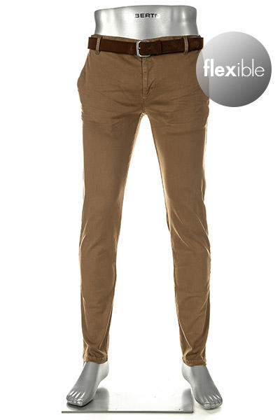 Alberto, Hose Rob, Slim Fit, Baumwolle T400®, braun