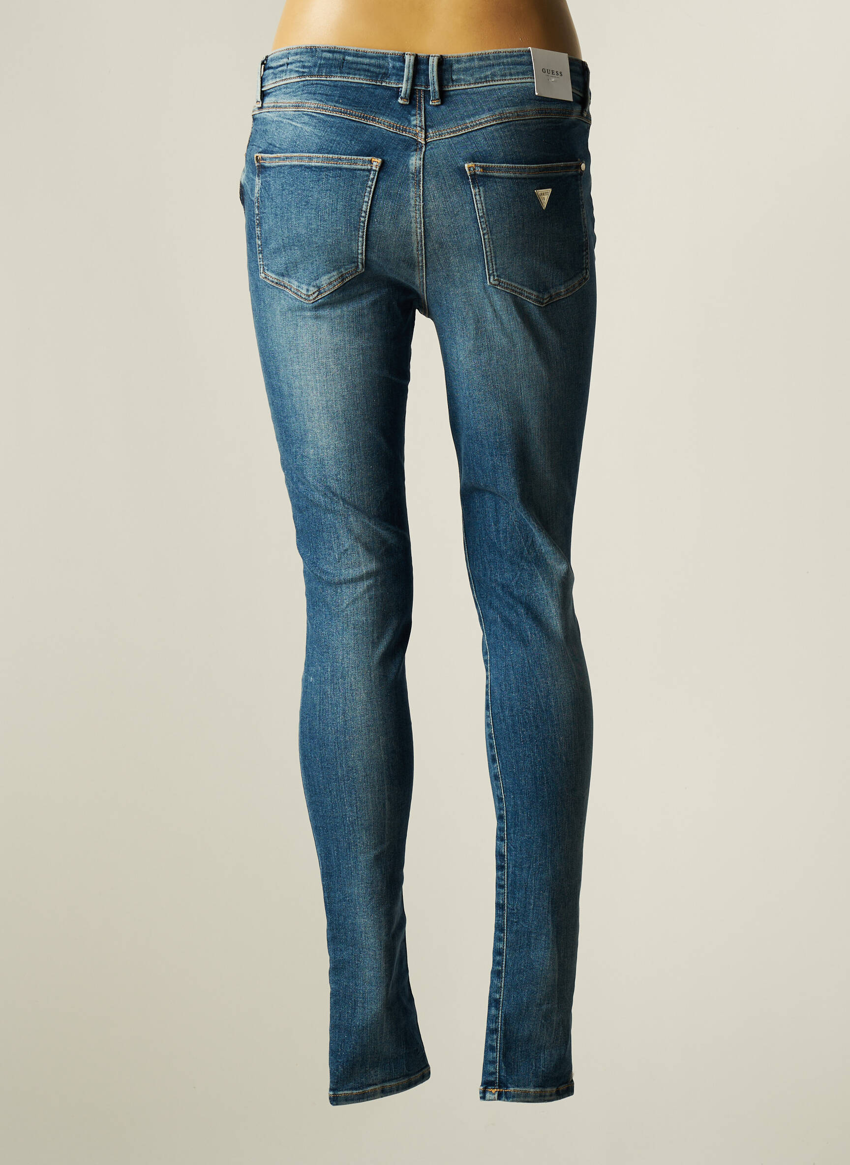 Guess Jeans Coupe Slim Femme couleur bleu