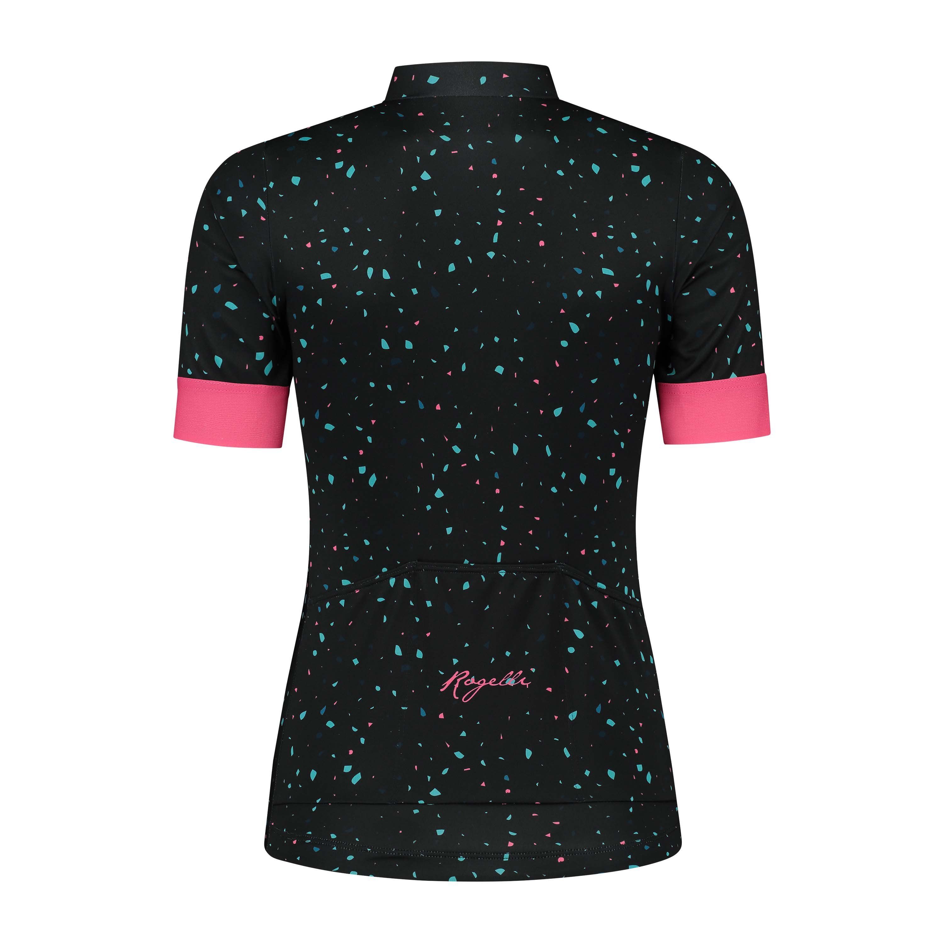 Rogelli Terrazzo Blau/Rosa Damen Radtrikot Kurzarm
