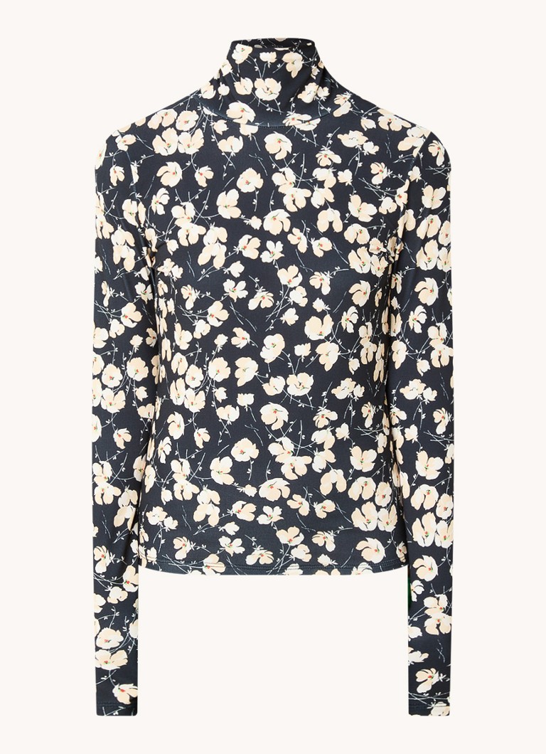 Essentiel Antwerp Gilberto turtleneck top with floral print