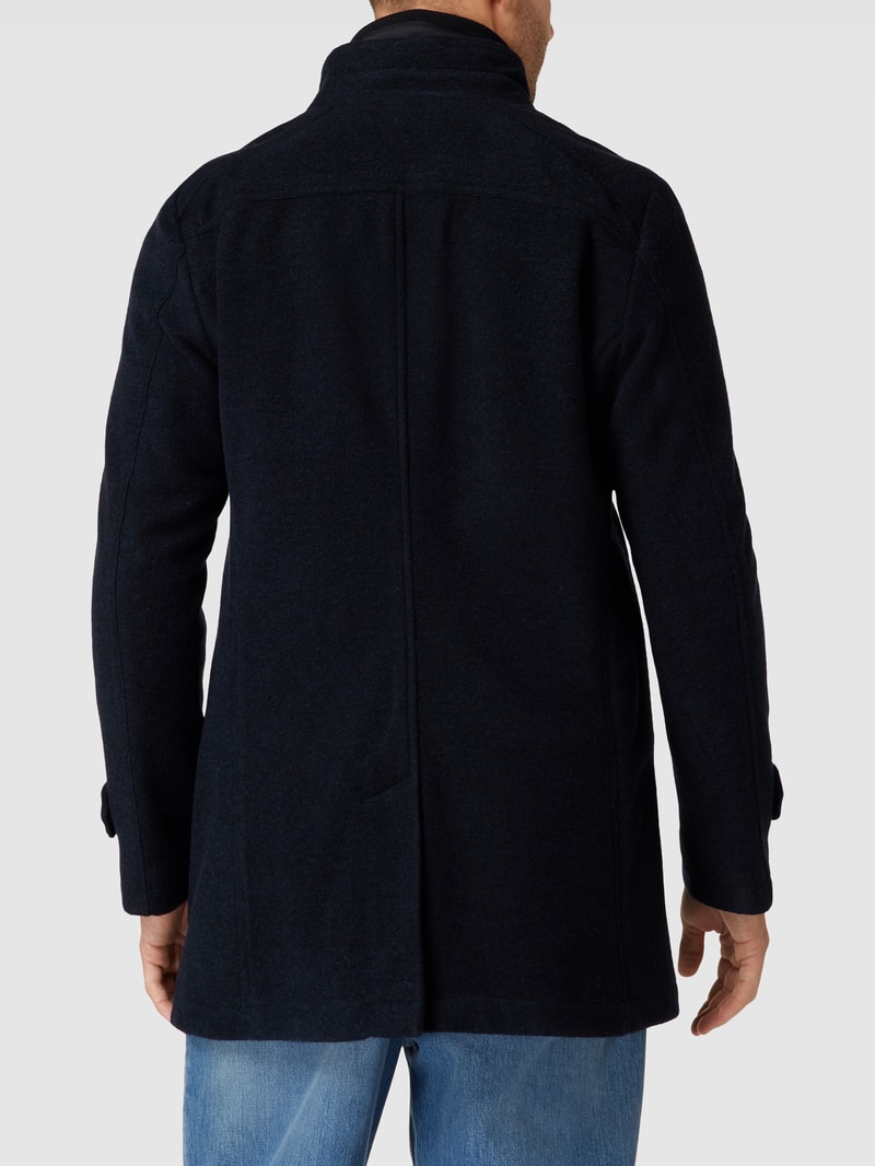Mantel mit Krageneinsatz Modell 'Richmond' in marineblau