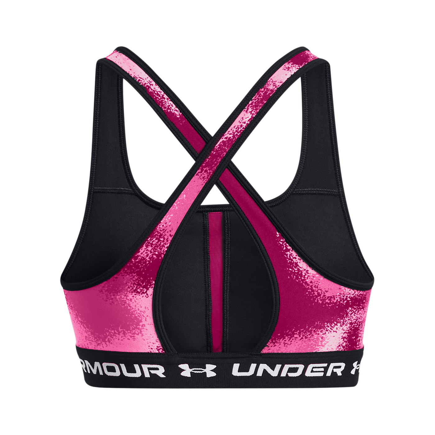 Under Armour Crossback Mid Sport-BH Damen Pink
