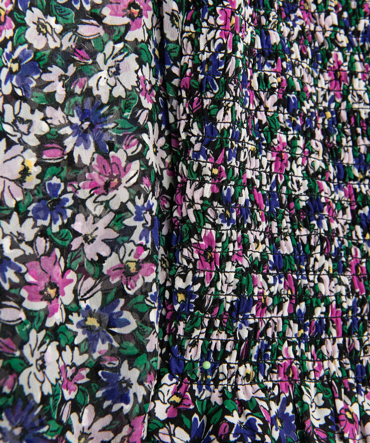 Blouse femme smockée à motifs fleuris – LuluCastagnette imprime | GEMO