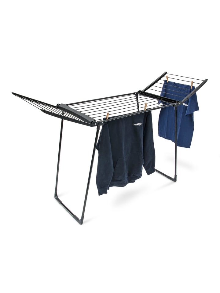 relaxdays Standtrockner in Schwarz - (B)169 x (H)104 x (T)54,5 cm günstig kaufen onesize