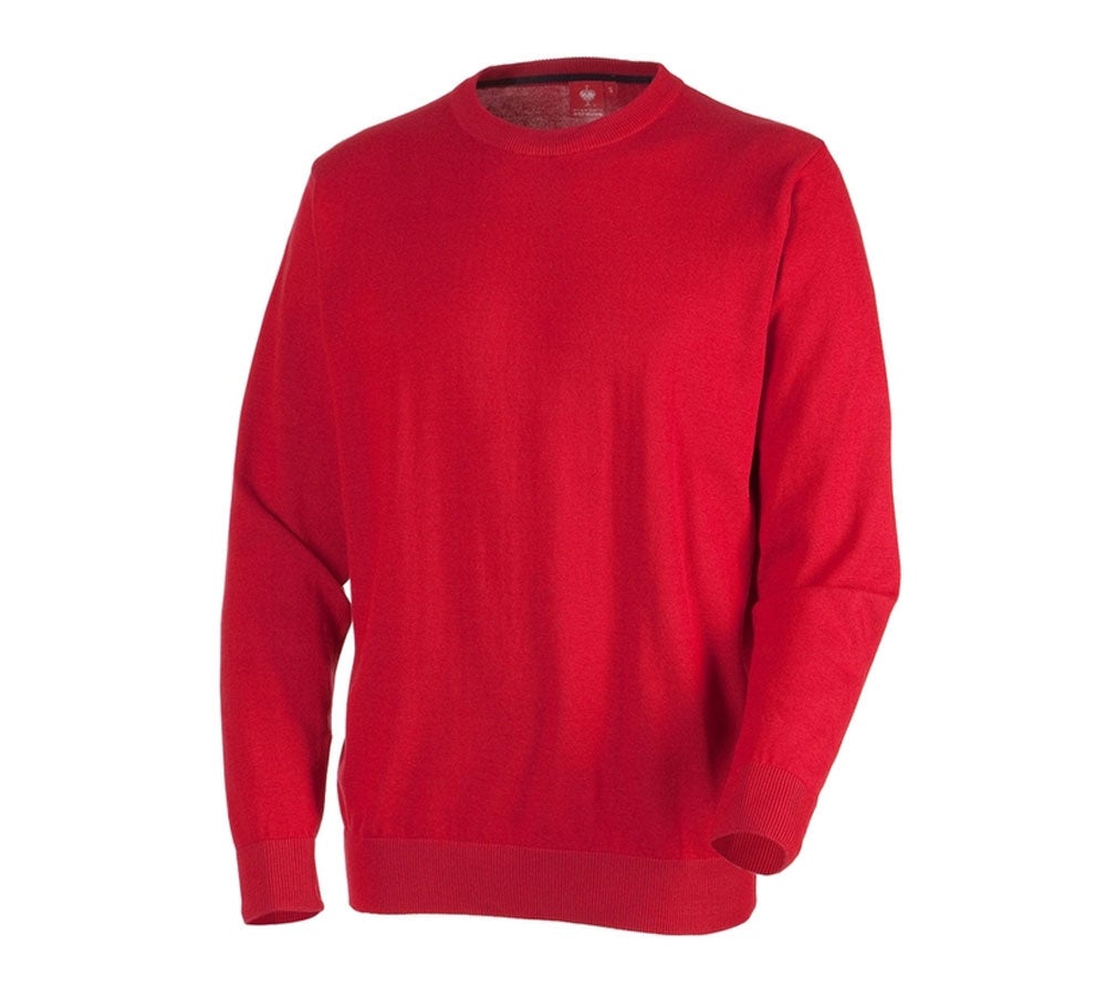 e.s. Strickpullover, rundhals