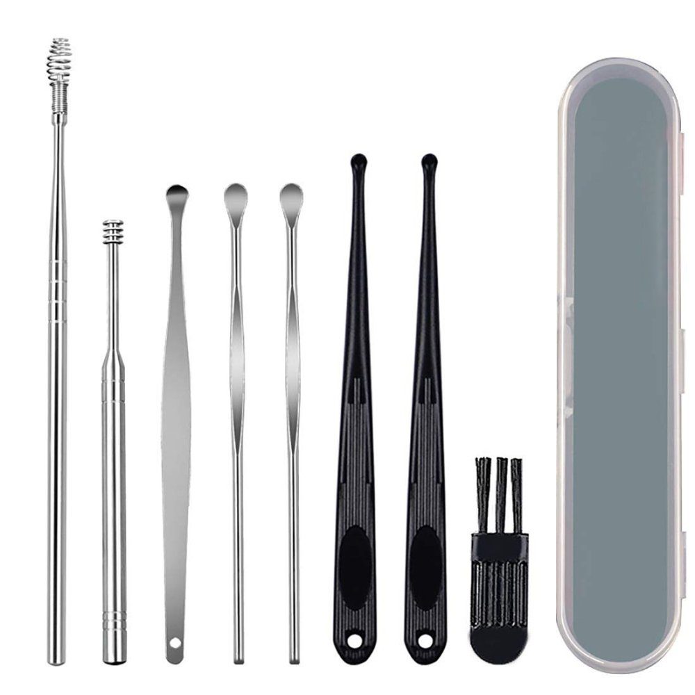 Jormftte Ohrenreiniger Ohrenschmalz Entferner für Erwachsene, Passen, 8pcs, Kunststoff-Griff