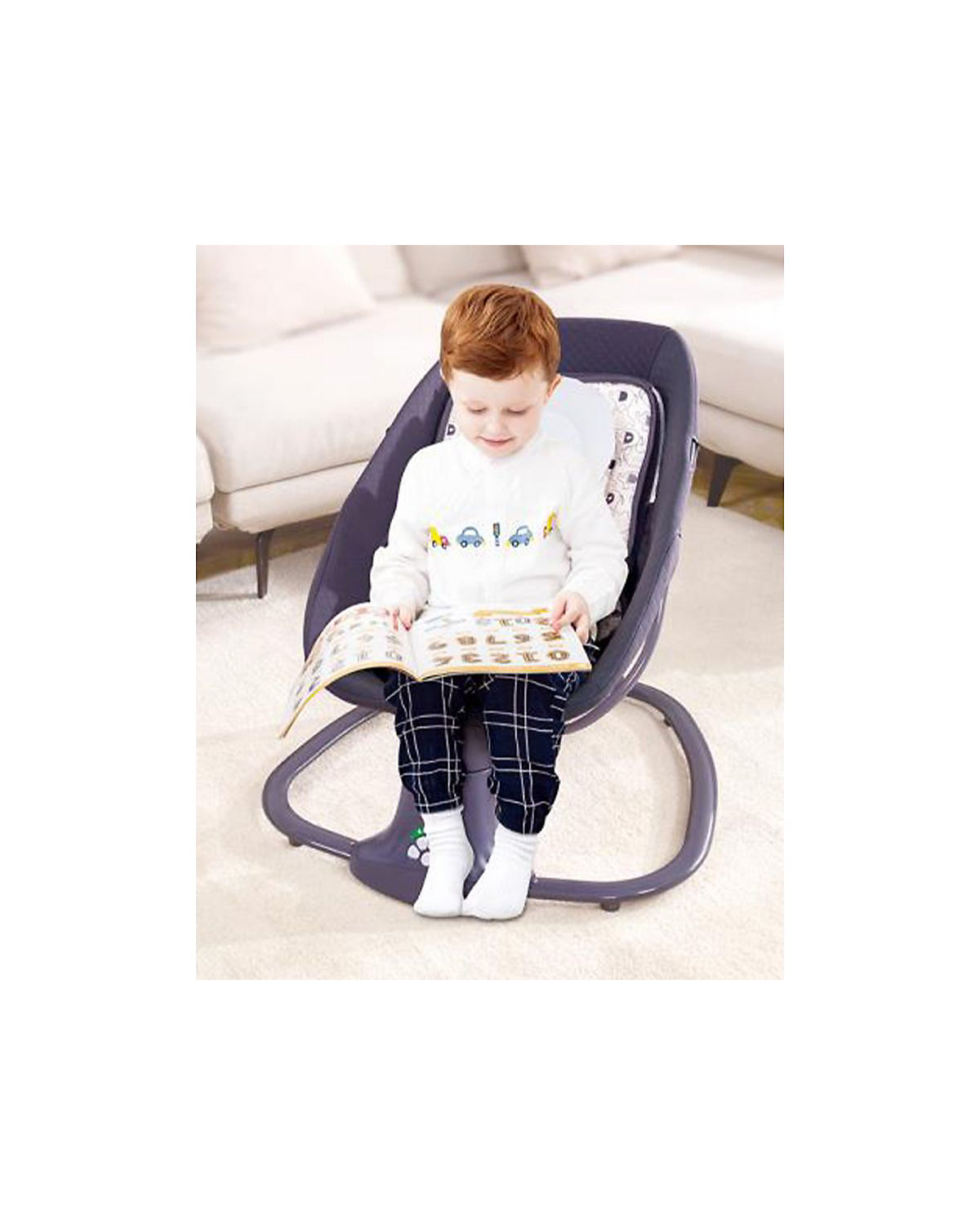 Babywippe Winks 2 in 1 Stuhl Moskitonetz Timer Musik Babywippen