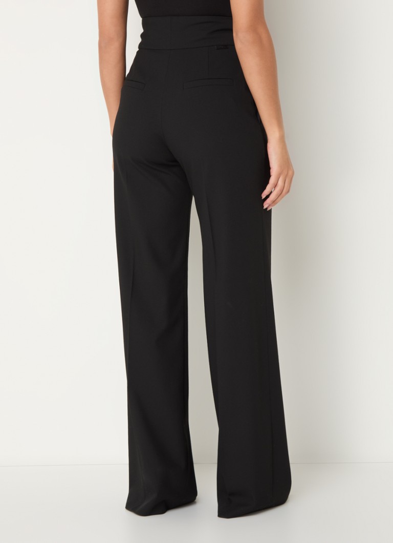 HUGO BOSS Himia high waist loose fit trousers with side pockets