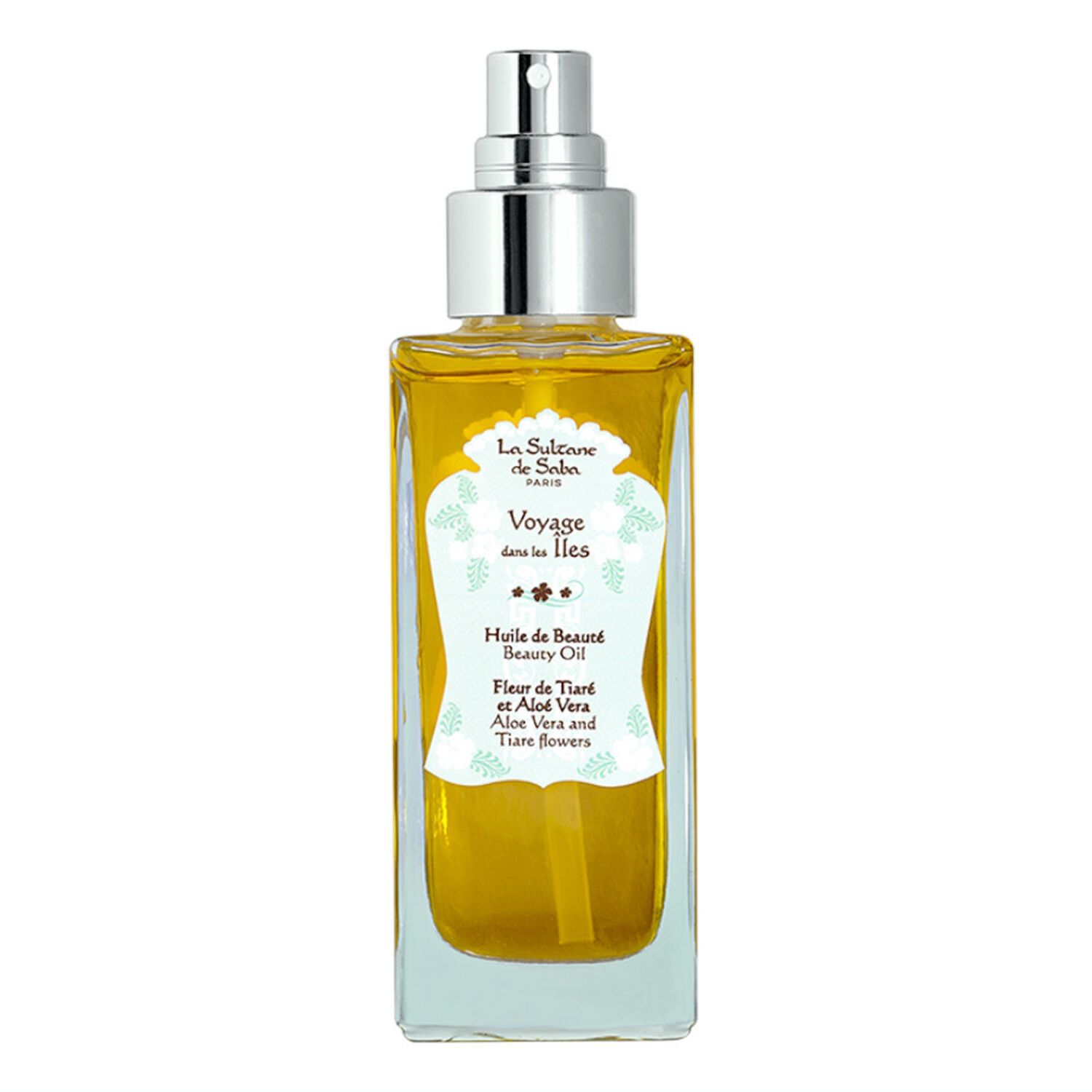 La Sultane de Saba Voyage Dans Les Îles Huile de Beauté Fleur de Tiaré & Aloé Vera 100 ml