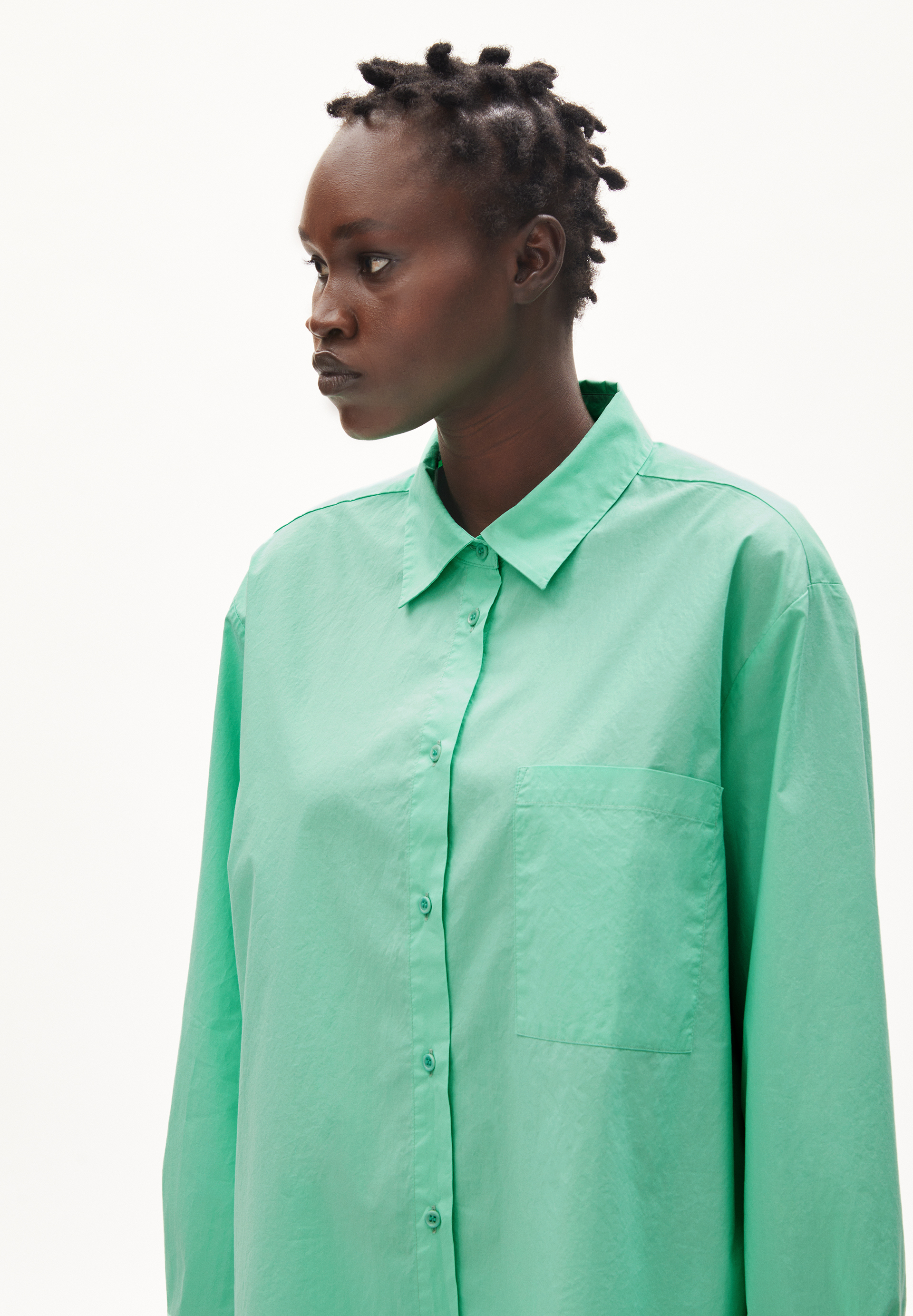 Bluse Loose Fit aus Bio-Baumwolle