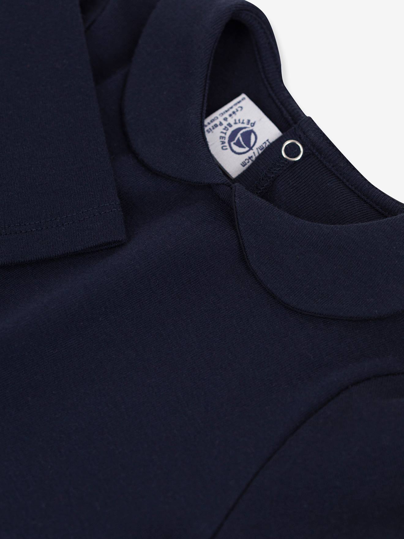 Blouse bébé en coton bio PETIT BATEAU marine