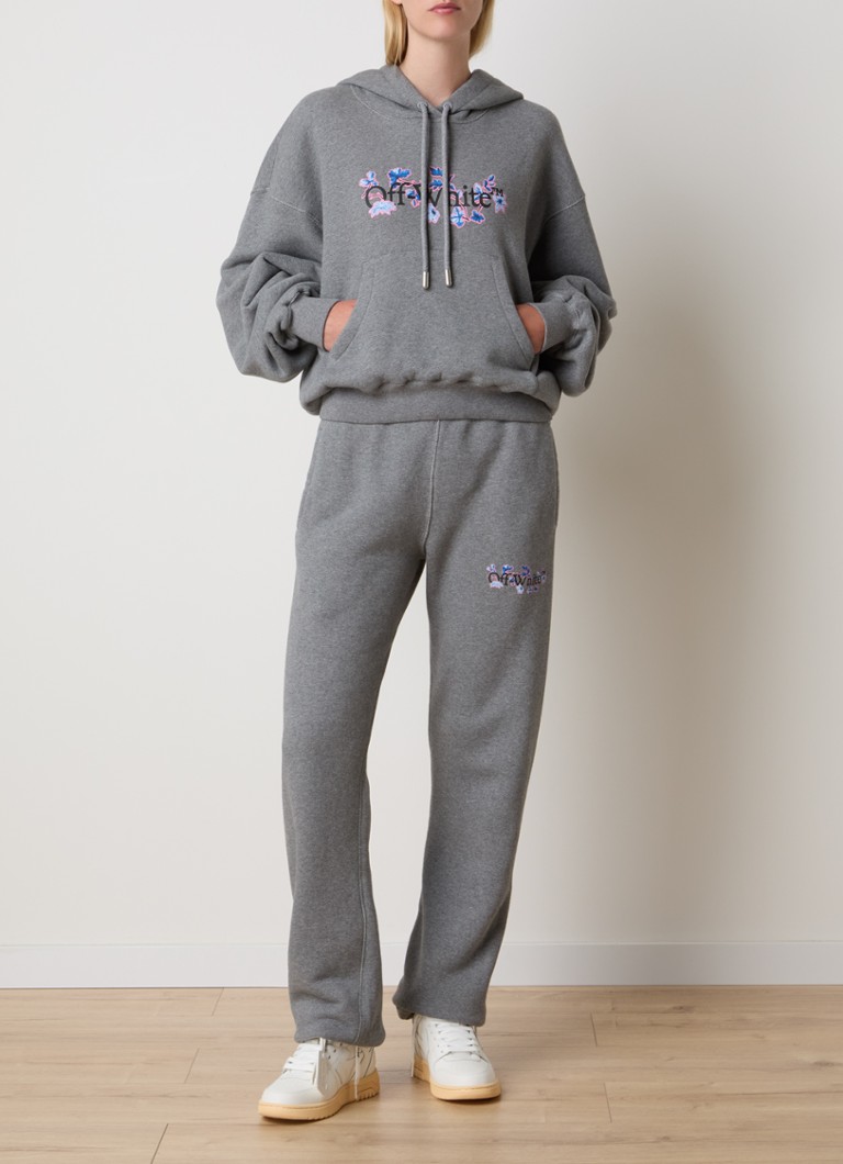 Hanorac cu imprimeu cu logo Off-White