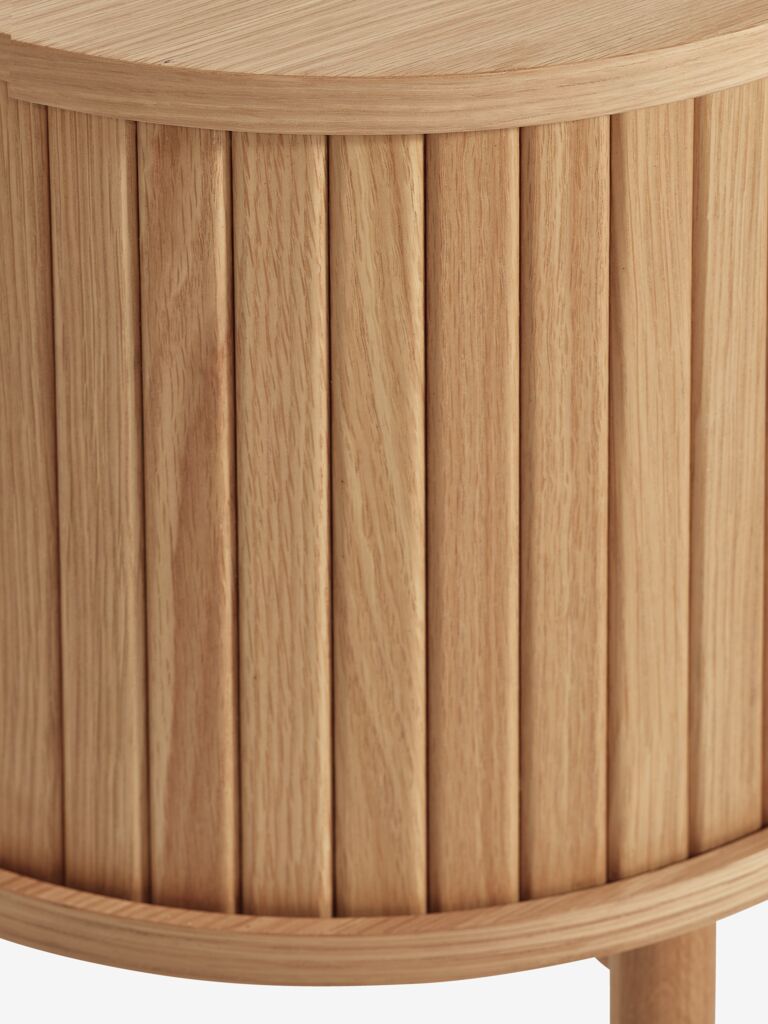 Móvel TV LYNGVIG LYNGVIG 160cm 2 portas laterais com persianas enroláveis, carvalho natural