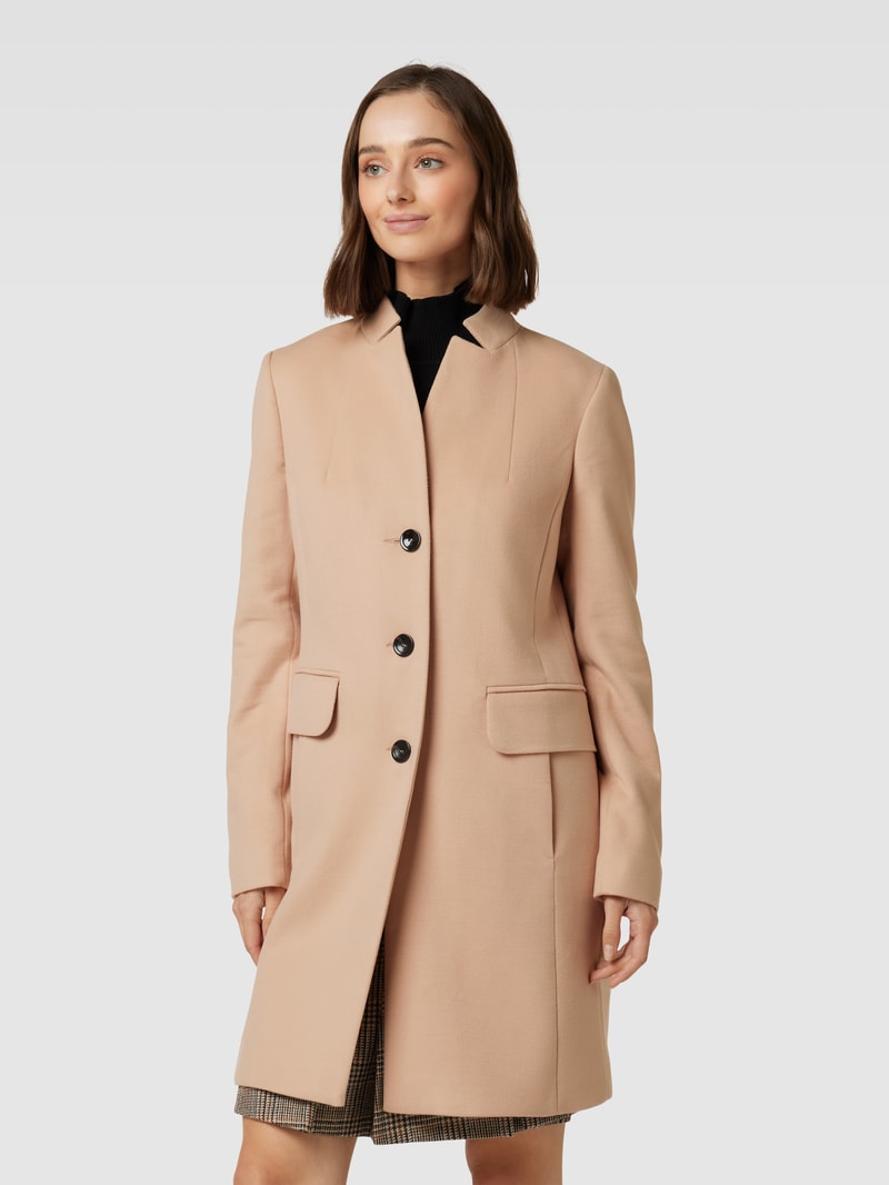 Mantel mit Pattentaschen in camel