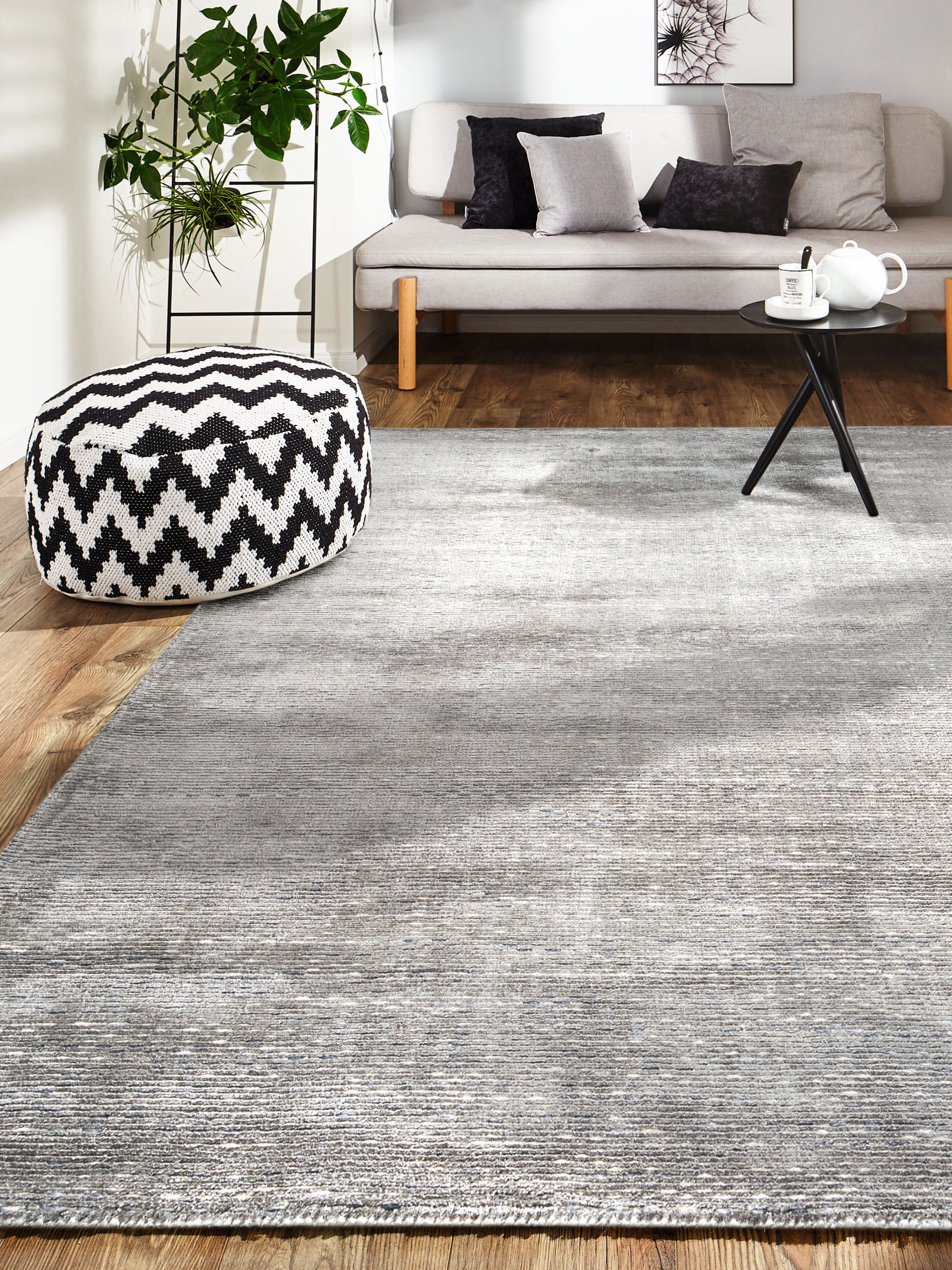 Nibelle Designer-Teppich, Graphit