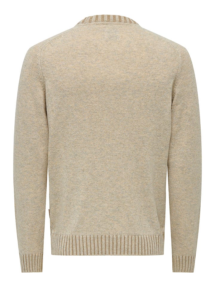 ONLY & SONS Pullover in Beige günstig kaufen